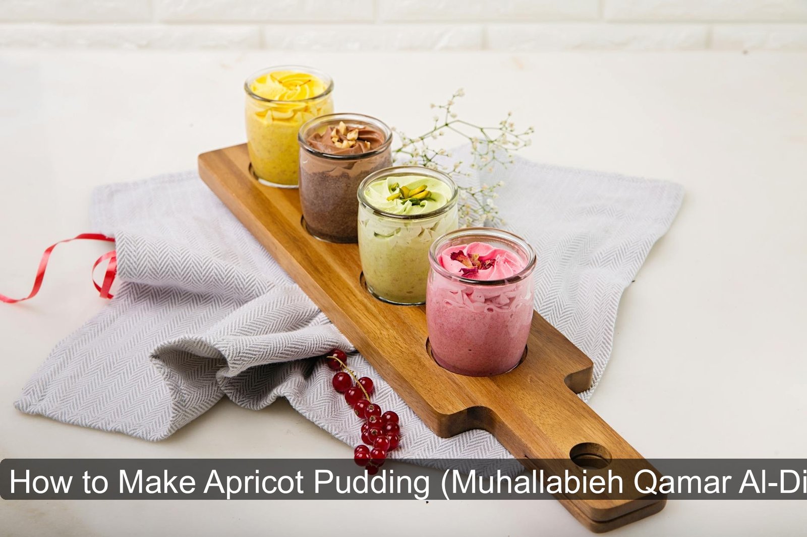 How to Make Apricot Pudding (Muhallabieh Qamar Al-Din)